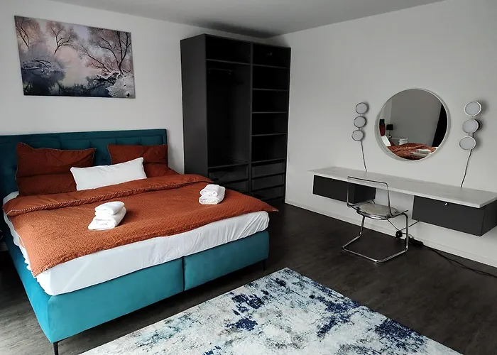 公寓 Valley Of Business Frankfurt-airport - Grey Label Penthouse 陶努斯山边的霍赫海姆